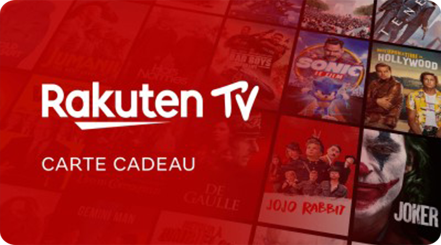 RAKUTEN TV France — carte cadeau