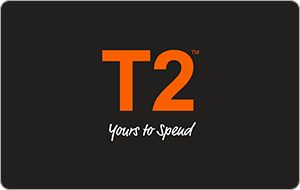 T2 Tea New Zealand — carte cadeau