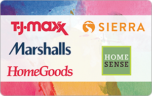 TJ Maxx USA — carte cadeau