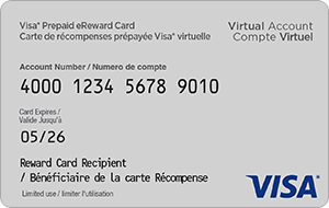 Vanilla Visa Canada — carte cadeau