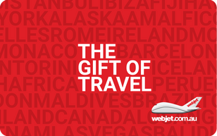 Webjet Australia — carte cadeau